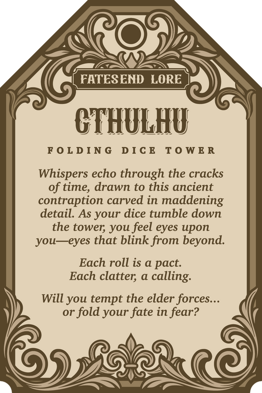 Cthulhu Folding Dice Tower