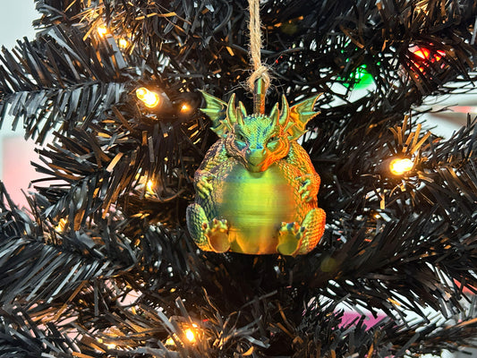 Chonky Dragon Holiday Ornament