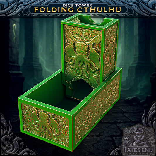Cthulhu Folding Dice Tower