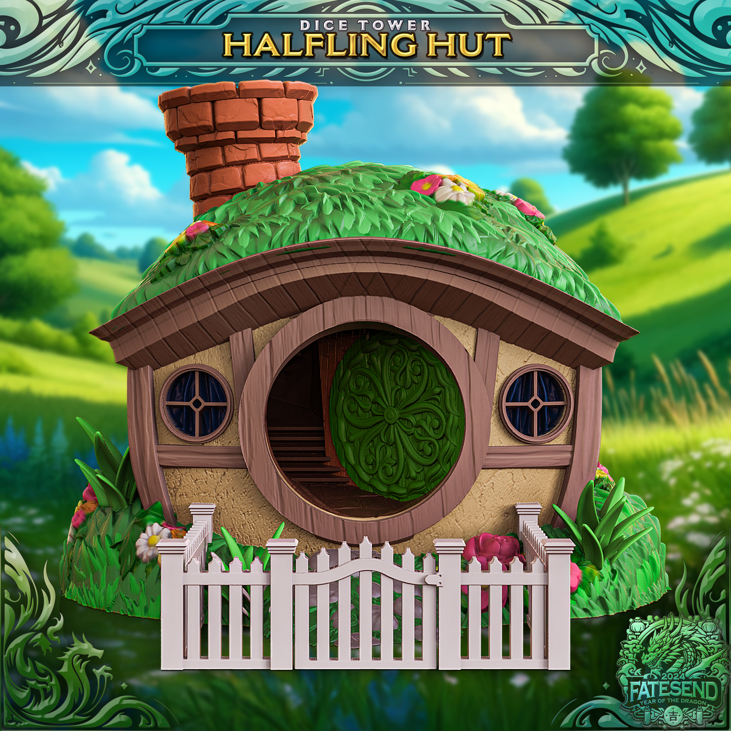 Halfling Hut Dice Tower