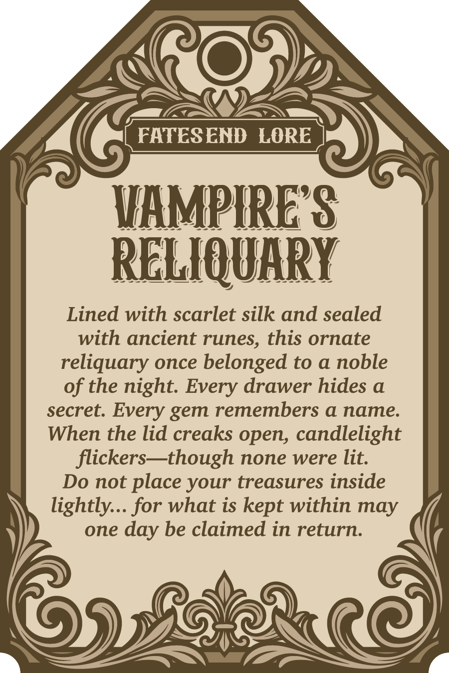 Vampire's Reliquary Jewelry Box