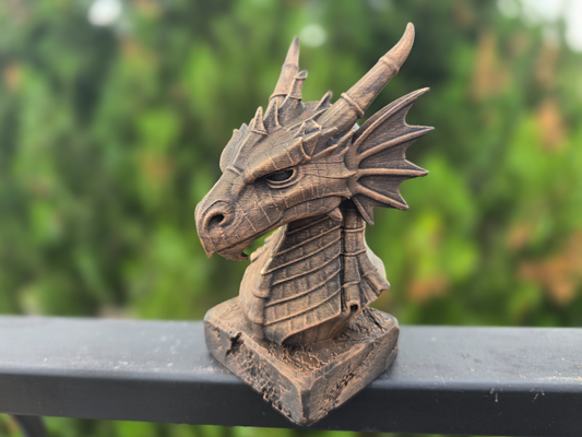 Bamboo Dragon Bust