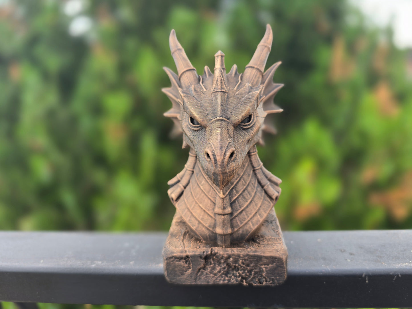 Bamboo Dragon Bust