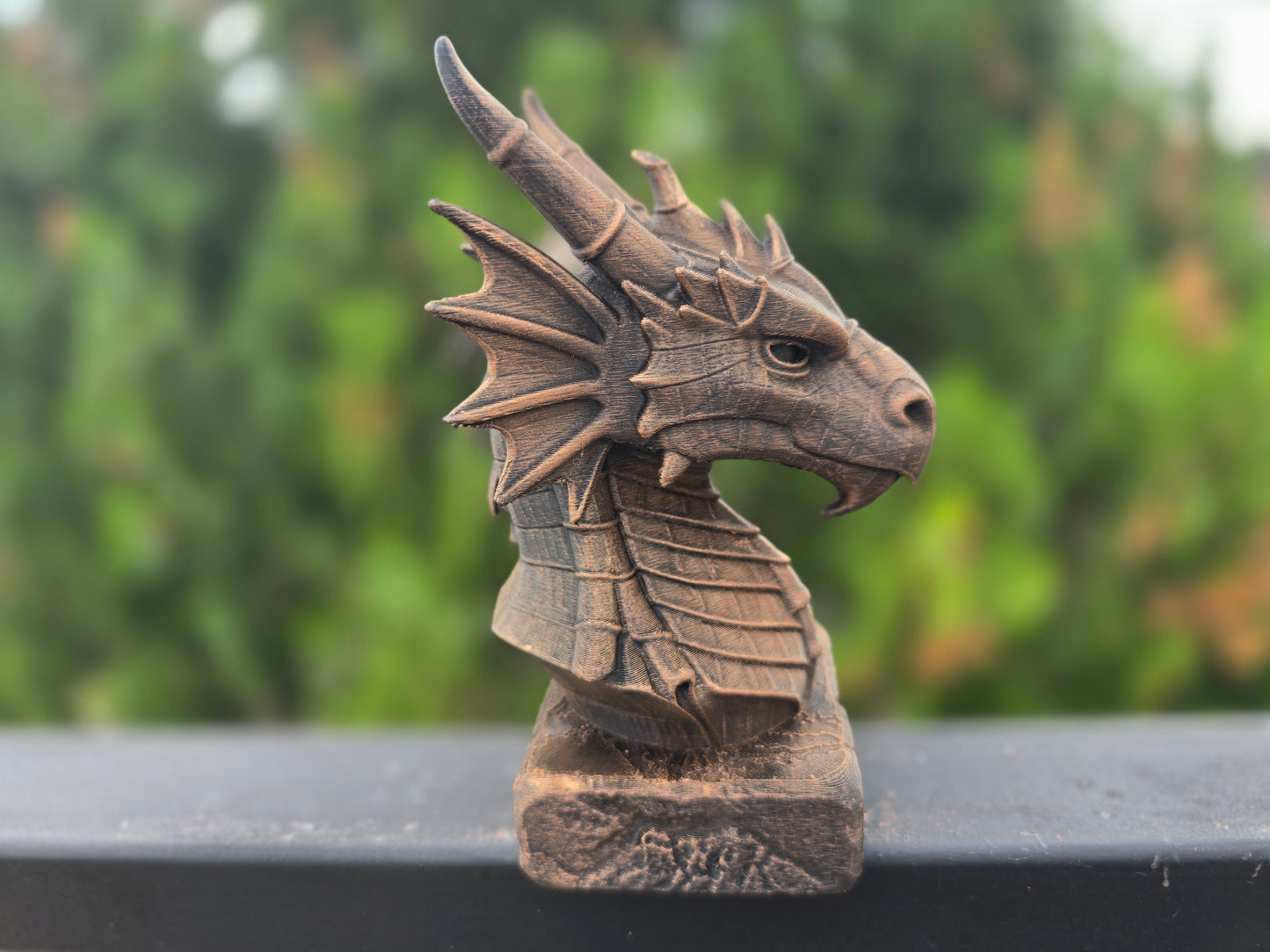 Bamboo Dragon Bust