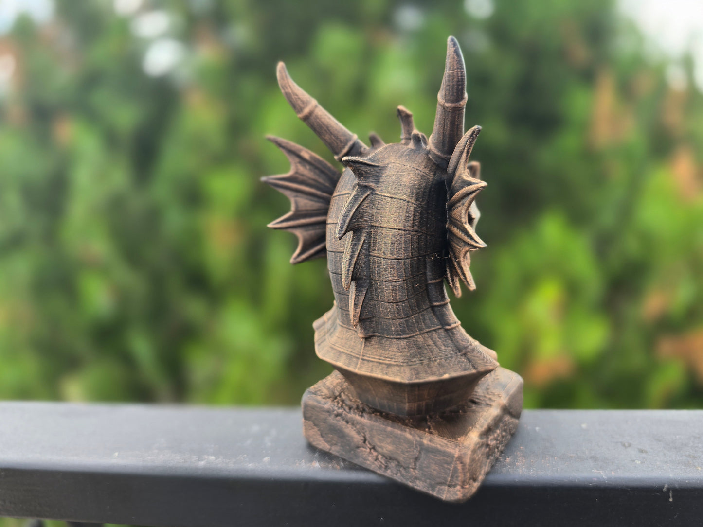 Bamboo Dragon Bust