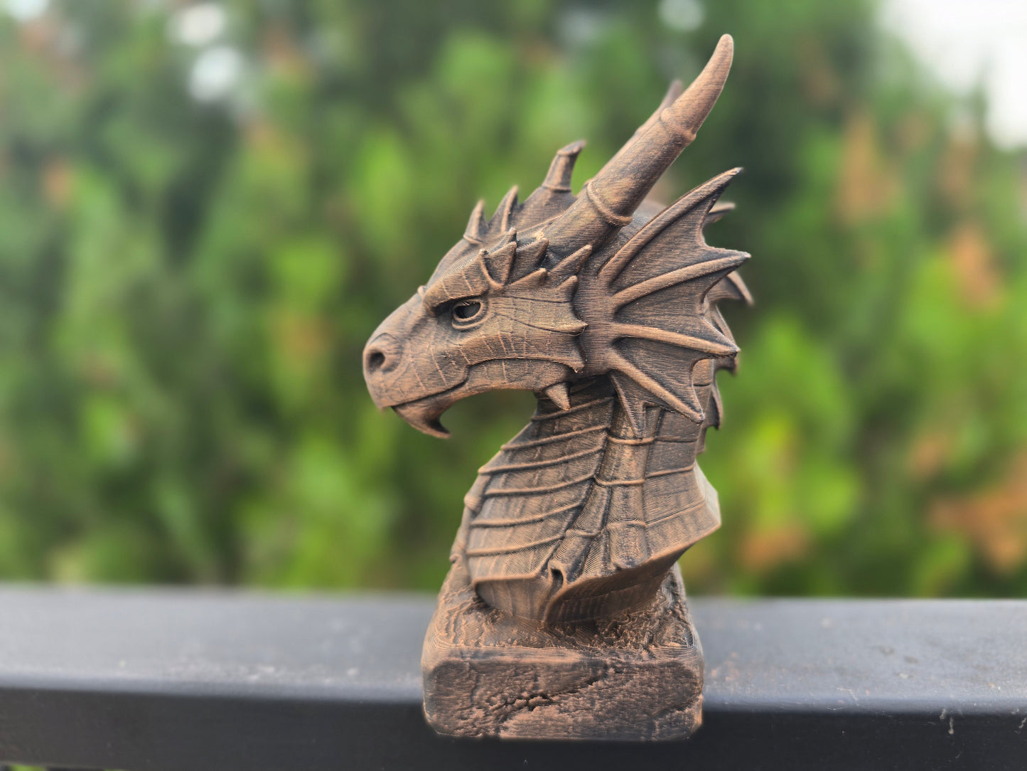 Bamboo Dragon Bust