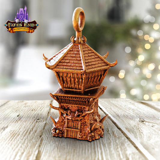 Barbarian Tower Holiday Ornament