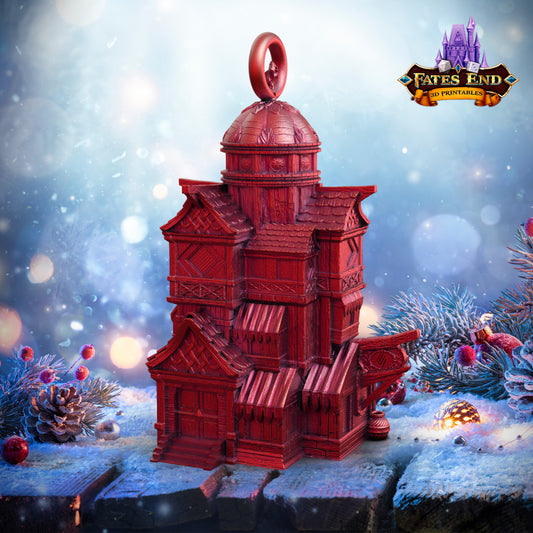 Catfolk Tower Holiday Ornament