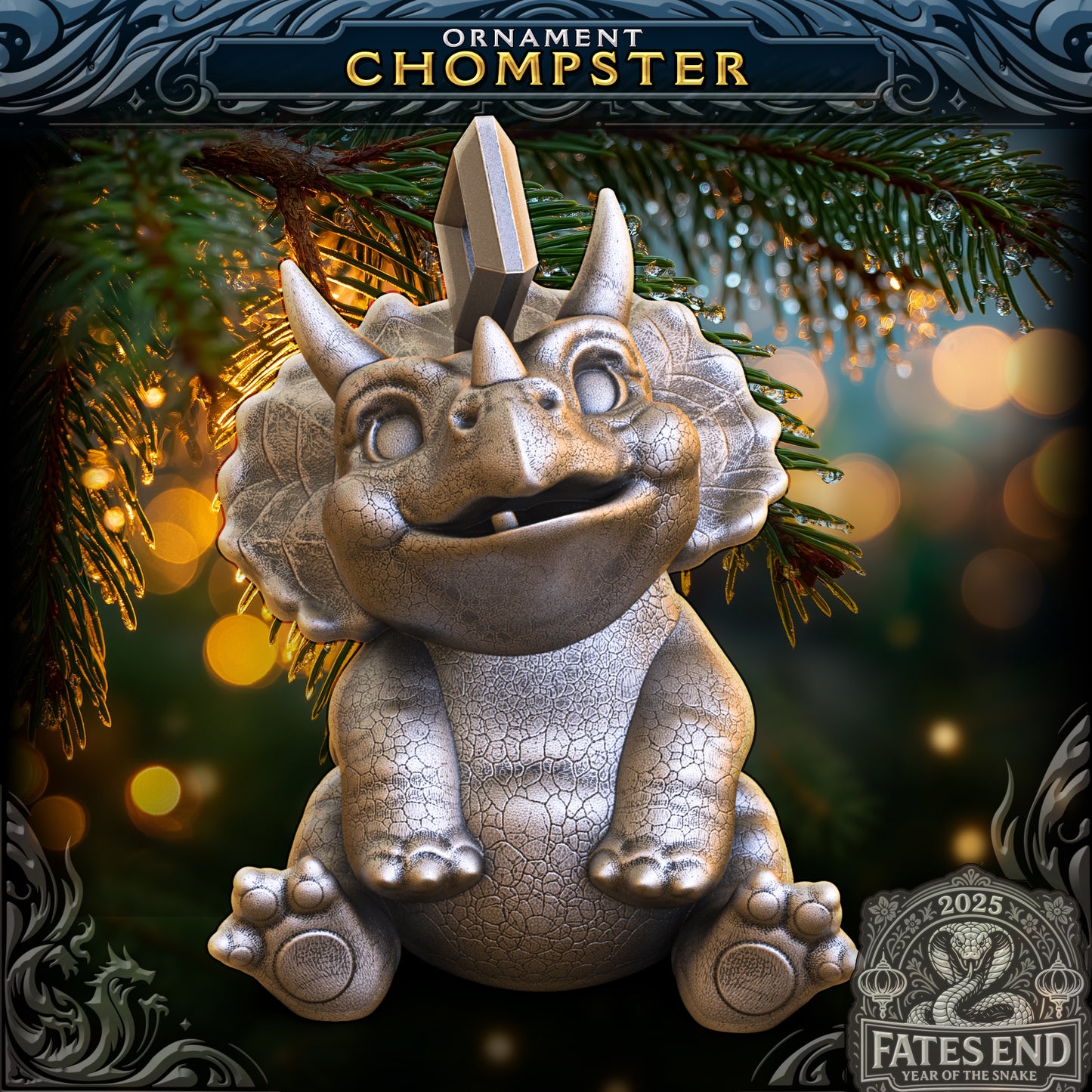 Chompster Holiday Ornament