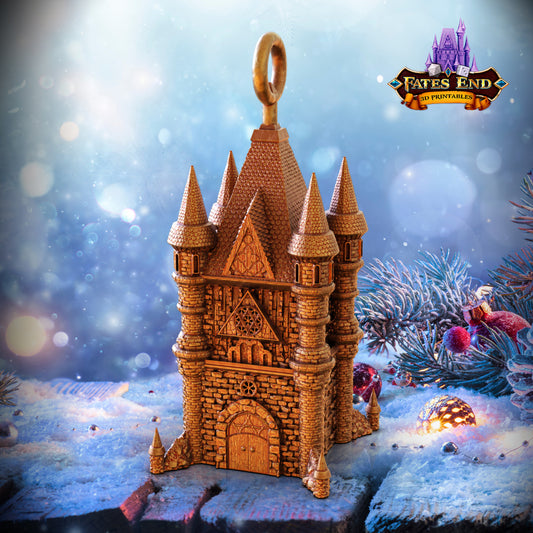 Cleric Tower Holiday Ornament