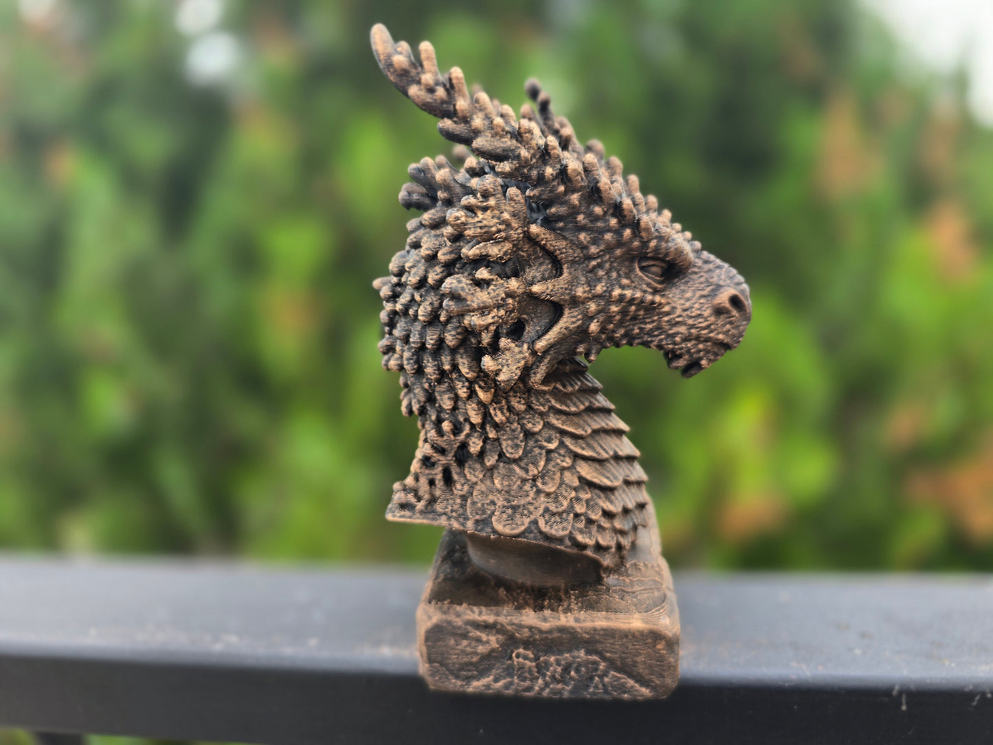 Coral Reef Dragon Bust