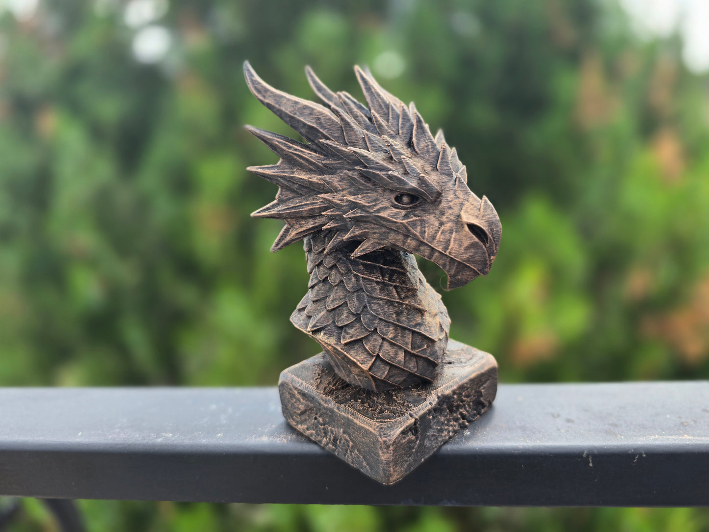 Crystal Dragon Bust