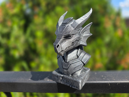 Cyberpunk Dragon Bust