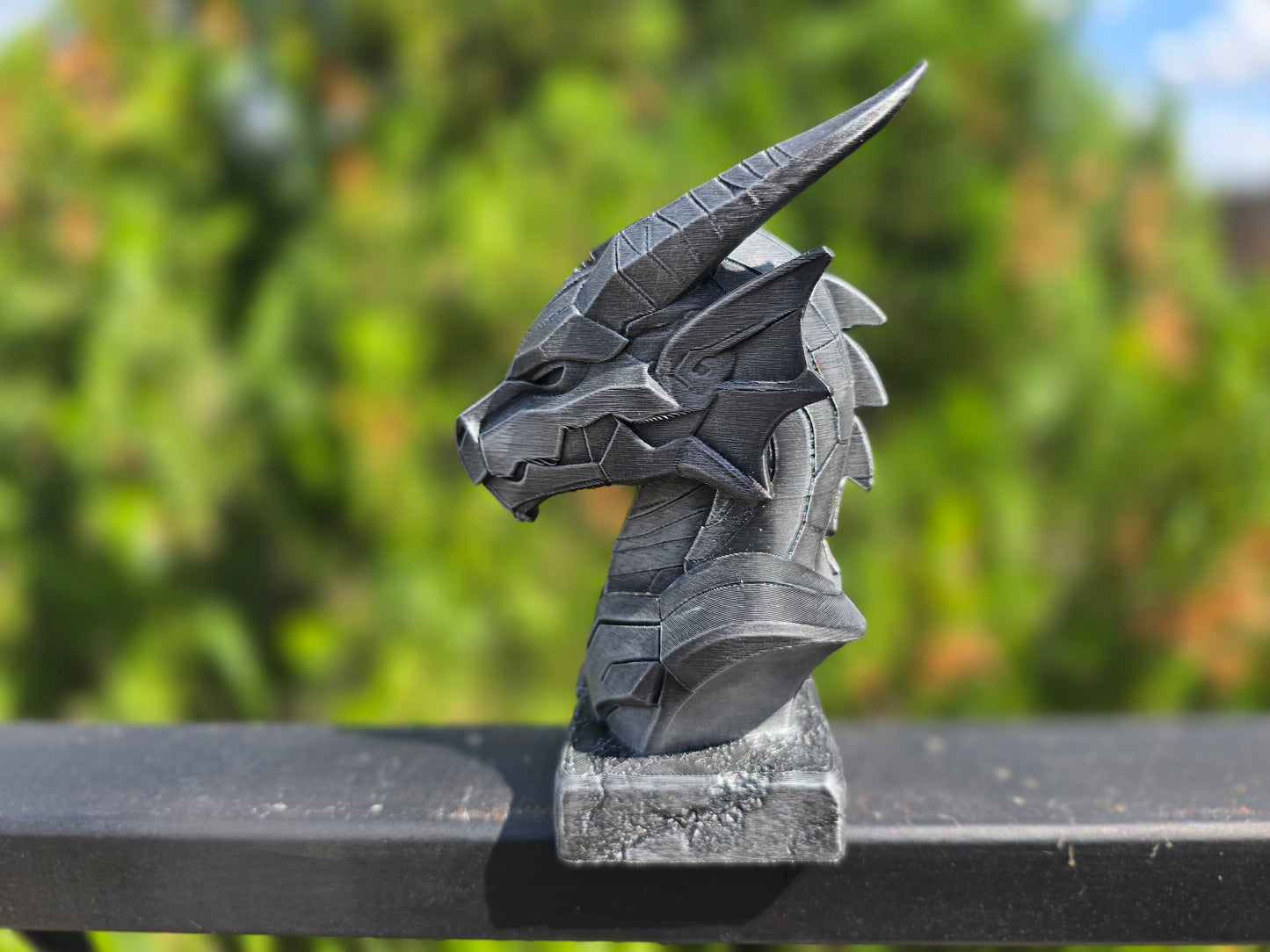 Cyberpunk Dragon Bust