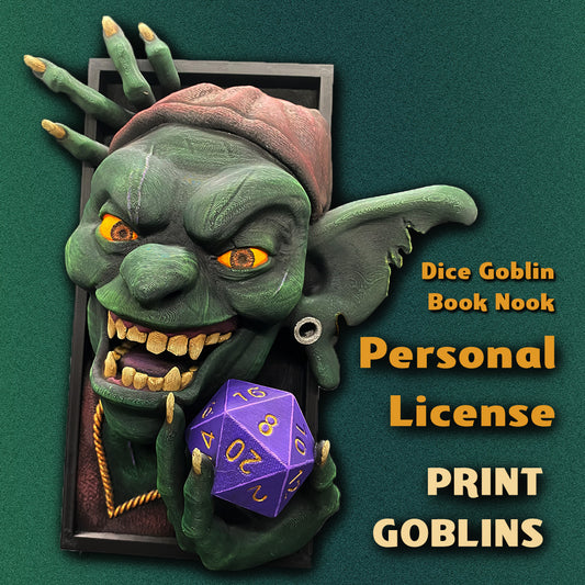 Dice Goblin Book Nook [Digital File]