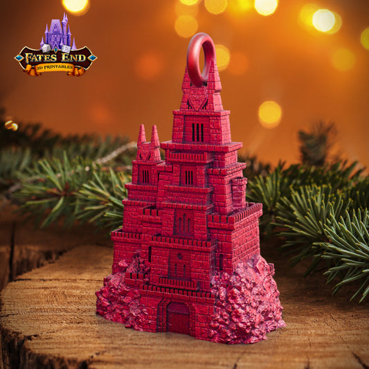 Dragonborn Tower Holiday Ornament