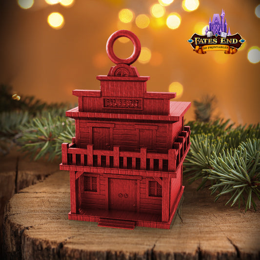 Zombified Ghost Town Holiday Ornament
