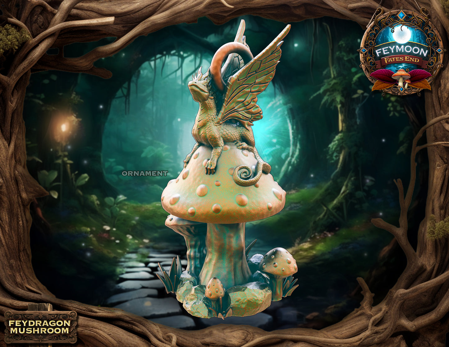 Fey Dragon Holiday Ornament