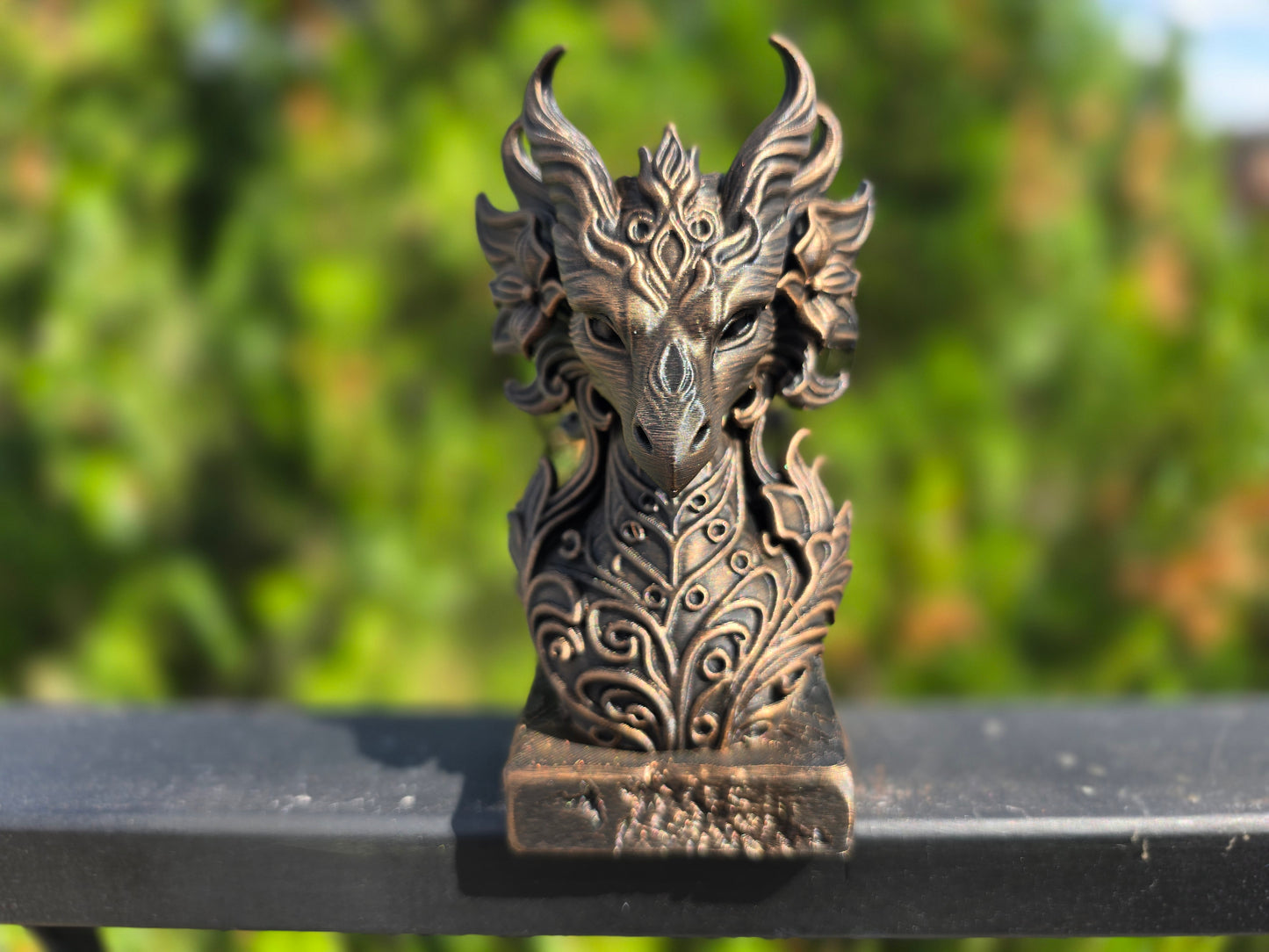 Flower Dragon Bust