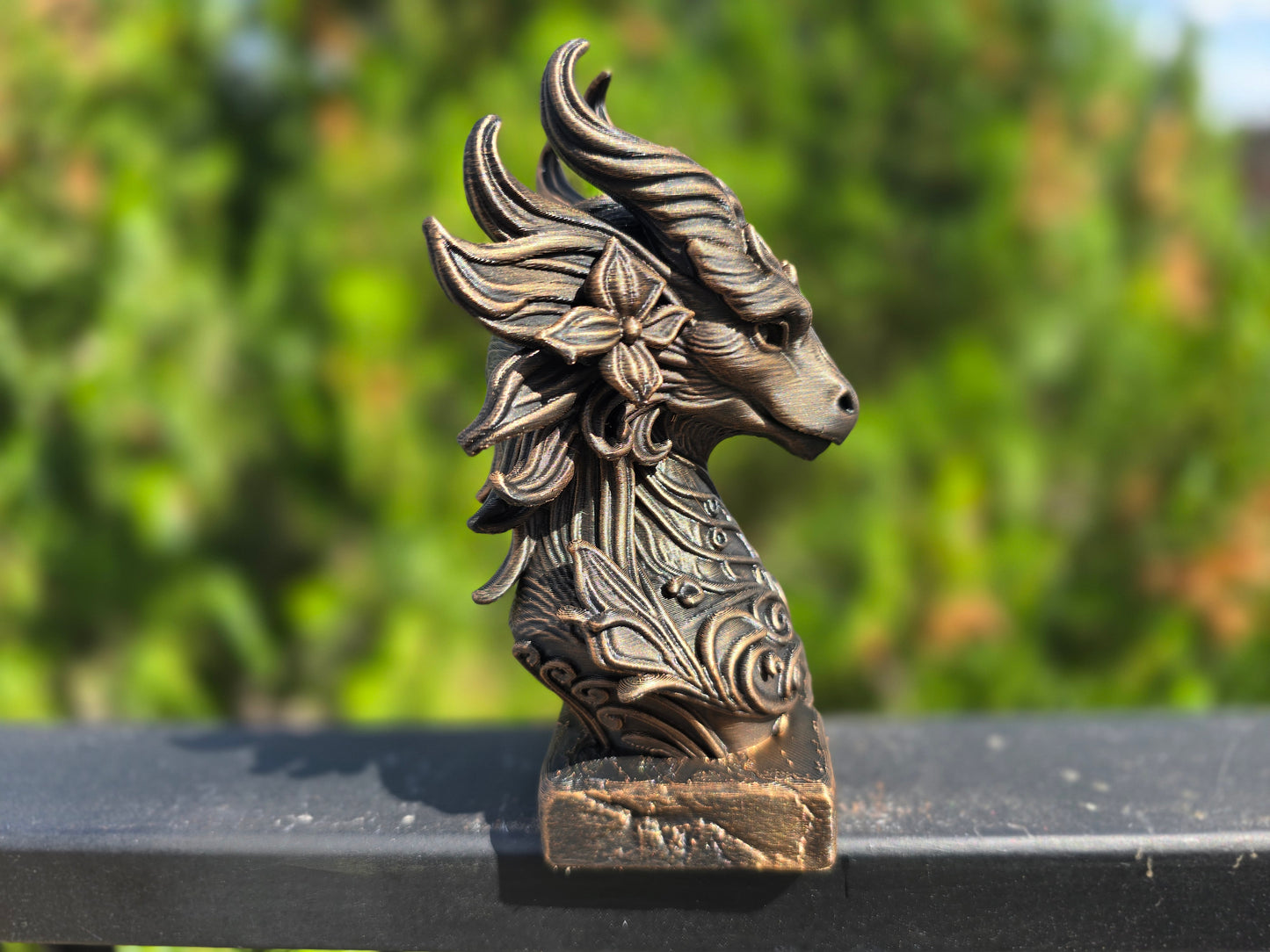 Flower Dragon Bust
