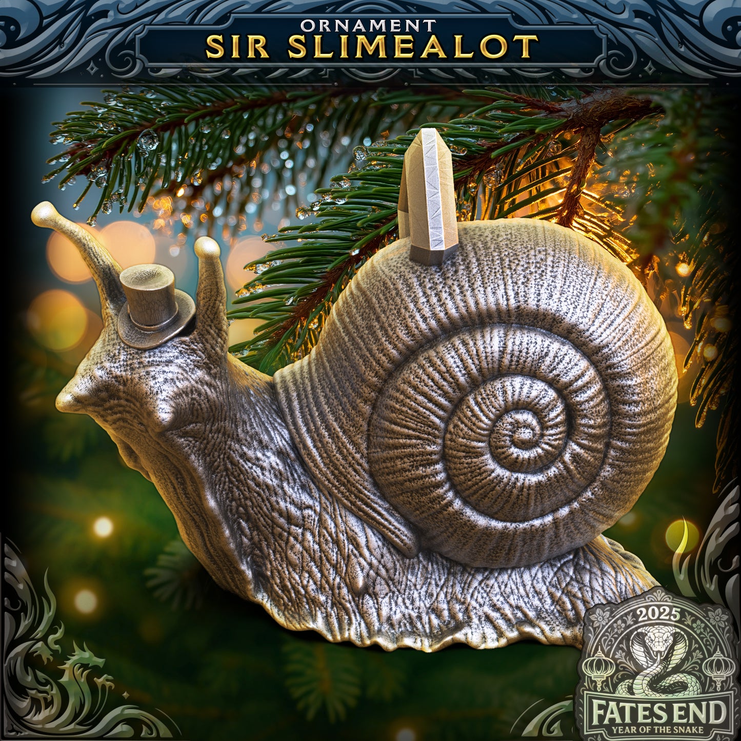 Sir Slimealot Holiday Ornament