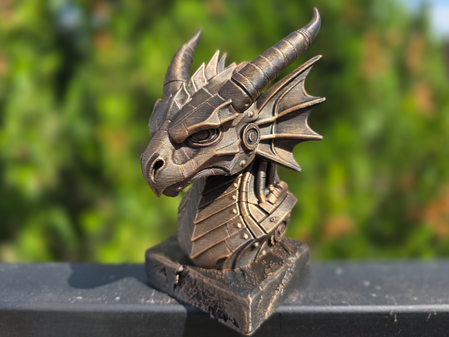 Steampunk Dragon Bust