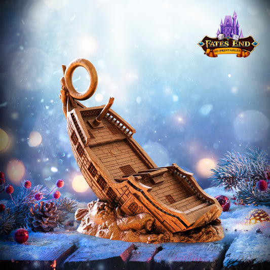 Pirate Ship Holiday Ornament
