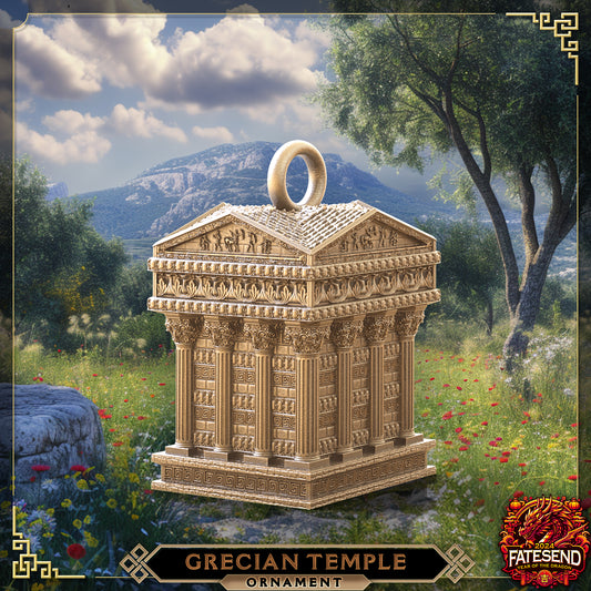 Grecian Temple Holiday Ornament