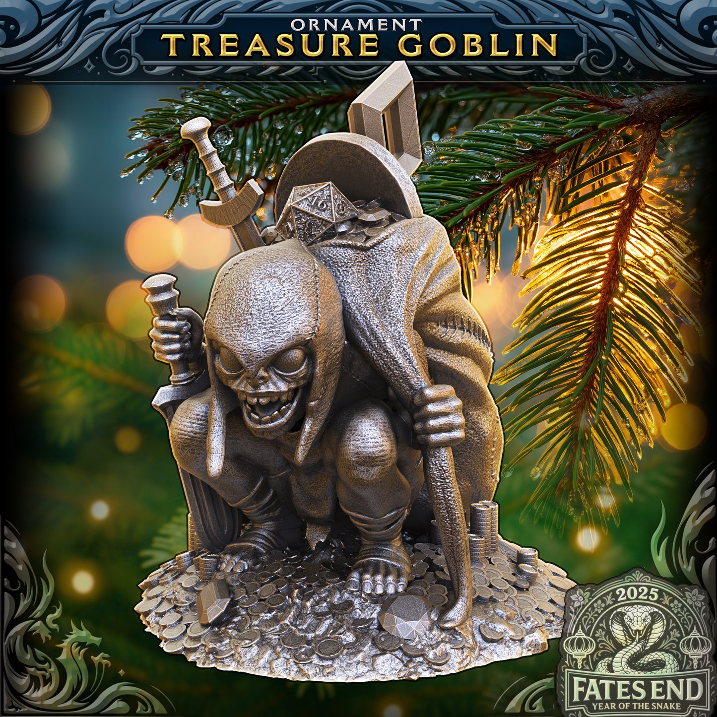 Treasure Goblin Holiday Ornament