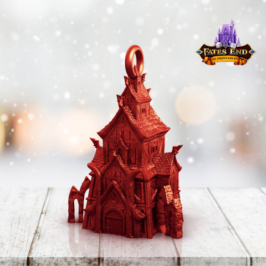 Valkyrie Tower Holiday Ornament
